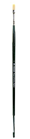 Winsor & Newton - Pinceles Winton para óleo o acrílico, pelo de cerda, mango largo, plano largo nº 1