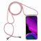 2ndSpring Coque avec Collier Compatible avec Samsung Galaxy S20 6.2,Tour de Cou Lanière en Corde Pendentif Housse,Rose Gold
