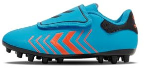 HUMMEL HATTRICK MG JR Football Shoe, Blue/ORANGE, 29 EU