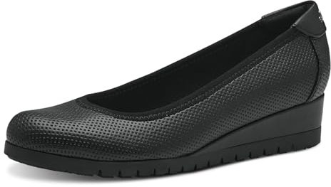 s.Oliver Damen Wedge Pumps mit Keilabsatz Elegant, Schwarz (Black), 37 EU