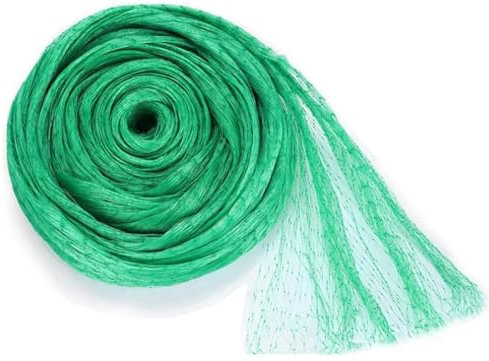 Filet de protection contre les oiseaux - 4 x 6 m - Maille fine - Robuste - Avec 10 clous de sol de 12 cm - Résistant aux intempéries et aux UV - Vert - 17 x 17 mm - 20 g/m²