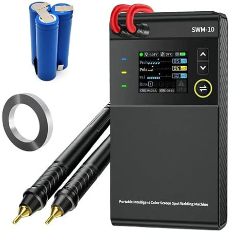 SWM-10 Bärbar Batteripunktsvetsare, DIY Mini Dubbelpulssvetsmaskin, 18650 Batteripaket Svetsverktyg 5000mah Svetsbar 0,1-0,25mm
