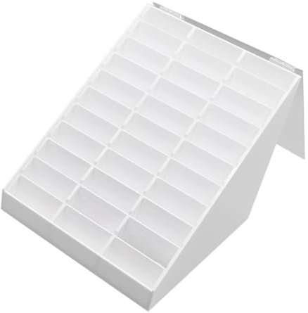 BELLIFFY 1pièce Boîte De Rangement Pour Ongles Support De Pratique Et De Nail Art Pour Salons Et Étudiants Manucure Blanc