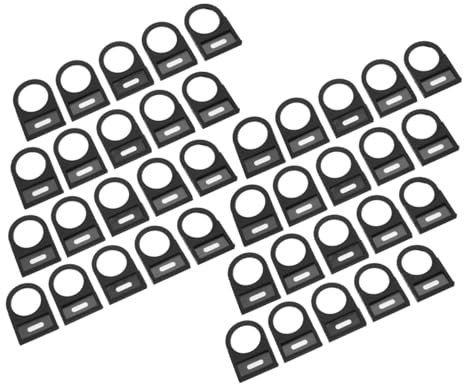 Holibanna Lot de 100 Cadres en Plastique pour Panneaux D’étiquettes 22 Mm, Insertion Latérale pour Interrupteurs Bouton-poussoir, Accessoires Industriels de Signalisation Sécurisée