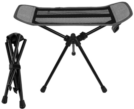 Genérico Taburete Trípode Plegable para Acampar - Reposapiés Portátil Plegable De Aleación De Aluminio De 40x45 Cm | Taburete trípode Antideslizante de 3 Patas para Exteriores, Compacto portátil para