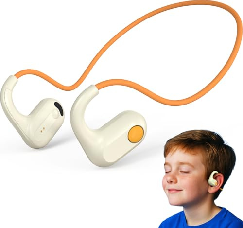 ANCwear Barn öppna ear-hörlurar, trådlösa Bluetooth 5.4 sporthörlurar, 17 g lätt, IPX6 vattentät, 24 timmars speltid för barn och elever