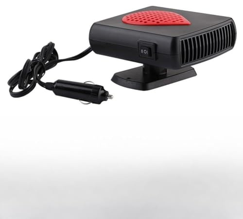 Calentador de coche de 12 V, 150 W, descongelador de parabrisas para una rápida eliminación de niebla y heladas, calentador antivaho portátil compacto de 12 V CC compatible con la mayoría de C