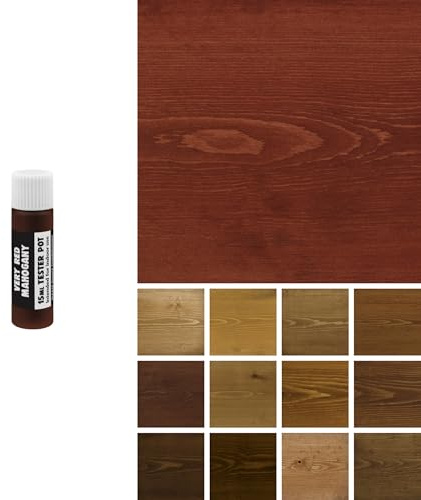 Littlefair's Wood Stain Water-Based - (Very Red Mahogany) – Non-Toxic, Eco-Friendly & Quick Drying - Easy-to-Apply, Concentrated Formula for All Wood Types – 15ml Tester Pot