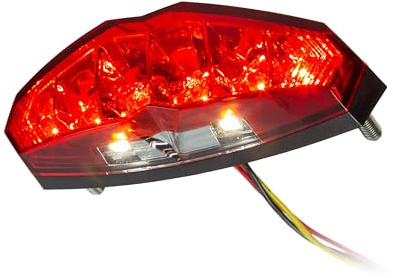 KOSO LED-bakljus – Infinity med registreringsskyltbelysning – E-testad röd