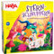 HABA Kinderspiel Sternschnuppern – Sammelspiel mit Drehmechanismus, 48 Bunte Holzsterne, 2 Spielvarianten (Einsteiger & Fortgeschrittene), für Kinder ab 4 Jahren – 1307119001