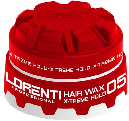 LORENTI TOKYO & SEOUL Cera per capelli, n. 5, rossa, 150 ml, cera gel con effetto bagnato, cera per capelli con lucentezza