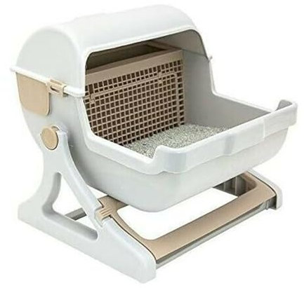 Pet Semi-Automatic Quick Cleaning Cat Litter Box Luxury Cat Toiletraining Kit Sandbox Bedding Bedpans Pet Mascotas