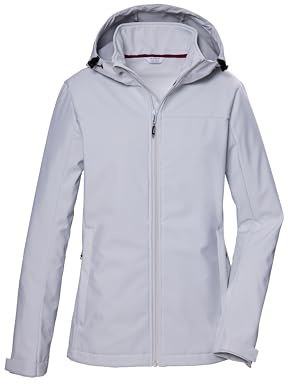 killtec Mujer Chaqueta softshell/chaqueta de exterior con capucha KOS 102 WMN SFTSHLL JCKT, gebrochenes weiss, 44, 42804-000