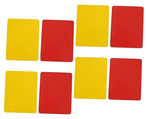 Yardwe 8 Stücke Fußball Schiedsrichter Karte Set Rot Für Fußball Fußball Schiedsrichter Score Card Kit
