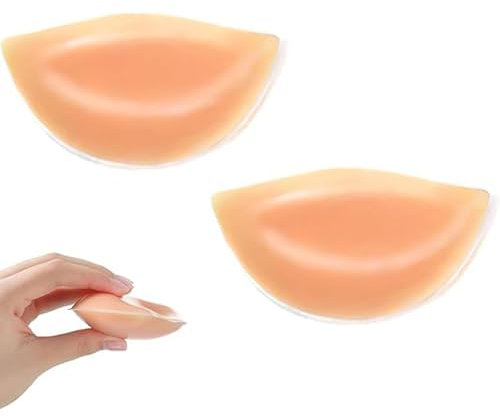 1Pair Silicone Breasts Insert,Silicone Bra Inserts, Bra Pads Breast Enhancers, Breathable Womens Soft Silicone Bra Inserts, Bra Pads Breast Forms Fit Most Cup Sizes for Bikini Swimsuit Daily