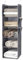 DPWEION Hanging Storage Shelves with 5 Shelves Foldable Hanging Wardrobe Closet Organiser Unit with 2 Side Pockets for Clothes Accessories for Bedroom (Grey)