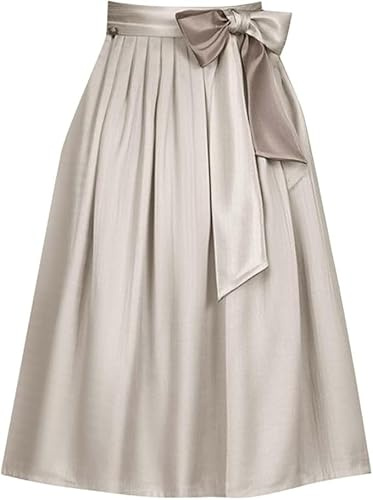 Quixion Grembiule Dirndl Lungo, Gonna Tradizionale da Donna, Grembiuli Dirndl per L'Oktoberfest, Grande Gonna Tradizionale Dell'Oktoberfest, Gonna Dirndl Festiva per Costume Tradizionale Bavarese (S)