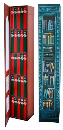 Osmond 2Pack Mini Book Ornament Advent Calendar, Christmas Advent Calendar with Book Gift, Advent Calendar