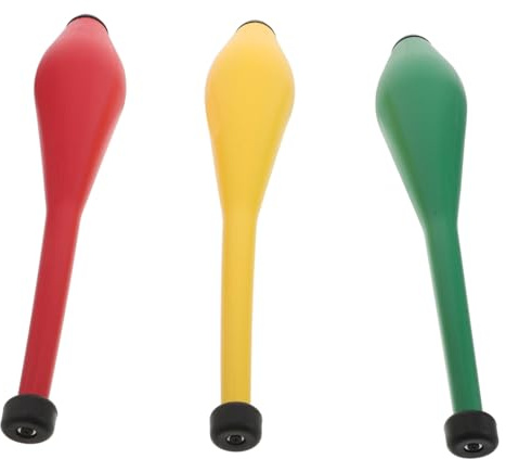 SUPVOX 3pièces Massues De Jonglage pour Garçon Fille Et Adultes Accessoires De Spectacle Légers Et Durables pour Entraînement Et Divertissement