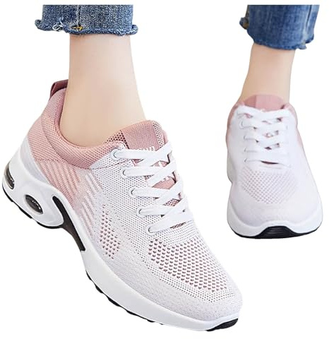 Basket Orthopedique Femme, Basket Chaussure Orthopedique Femme Sport - Chaussures Orthopédiques Femmes - Baskets Sneakers À Confort - Respirantes, Durables pour Sports Rose, 41