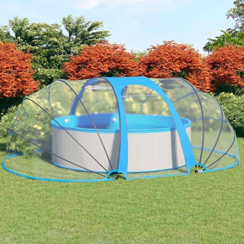 Mokuyary Dôme de Piscine Ovale 530x410x210 cm Extérieur | Abri de Protection pour Piscine Hors Sol