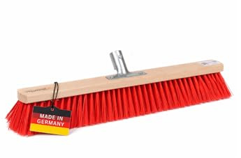 Pro Street Broom Room Broom ELASTON Red 100cm with Metal Holder