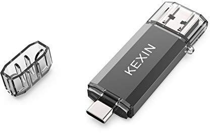 KEXIN USB C Stick, USB Stick 128GB OTG USB 3.0 Speicherstick Dual Type C 128G Flash Laufwerk für Typ-C Handy, PC, Laptop