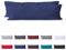 Hometex Premium Textiles 2-er Set Kissenhülle Baumwolle Renforcé | Doppelpack Kissenbezüge ca. 115 g/m² | Oeko-TEX®Standard 100 Kissen-Bezug mit Reißverschluss | 40x145 cm Navyblau