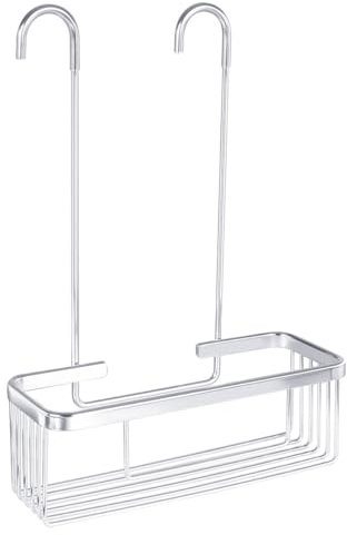Nadi Collection Cesto ducha para colgar en grifo ducha - Aluminio Inoxidable - Soporte champú y gel - estante de colgar - Instalación sin herramientas - Para hogar y hotel