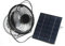 Ventilateur Alimenté par Panneau Solaire, Mini Ventilateur Solaire Portable 6V 2W, Ventilateur D'extraction Solaire USB, Camping en Plein Air Caravane Yacht Serre Chien Maison Poulailler Ventilateur
