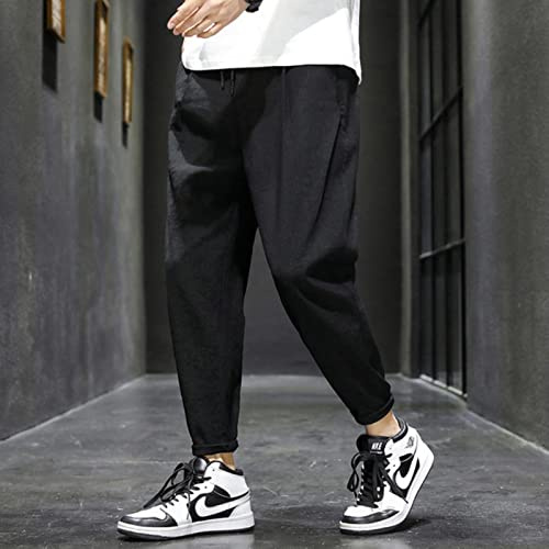 Yujun Couleur Unie Hommes Harem Pantalon Japonais Streetwear Hommes décontracté Pantalon Ample Mode Hommes Joggers Pantalon Pantalon 3XL