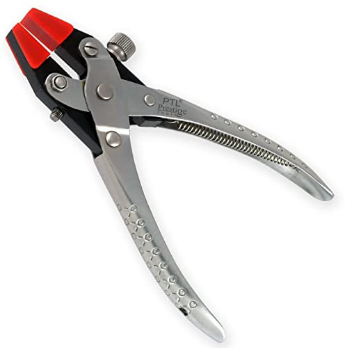 Flachzange mit paralleler Wirkung, verstellbare doppelte Nylonbacken, Schmuckherstellungswerkzeuge, 170 mm, Kunst- und Bastelwerkzeuge mit 1 Paar Ersatz-Ersatzbacken, PTL