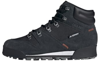 adidas Men's Terrex Snowpitch Cold.RDY Hiking Shoes, Core Black/Core Black/Orange, 8.5 UK