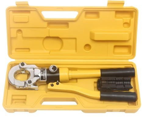 Alicates de prensa hidráulica de 12 tonos, contorno TH, alicates de presión hidráulica, 16-32 mm, mordazas de presión de 360° para tubos compuestos y accesorios TH perfil crimpadora de tuberías