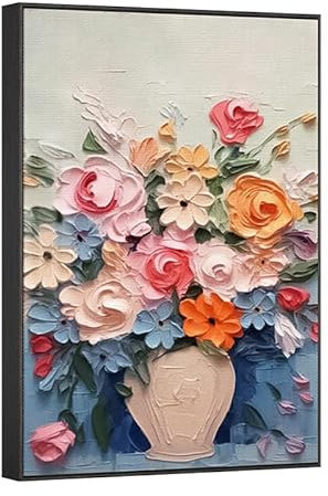 LEFANDI Bluetooth -Lautsprecher, Lautsprecher für künstlerisches Malerei, Wandlautsprecher, integrierte Batterie, geeignet für Schlafzimmer, Büro, Wohnzimmer, Hotel, Restaurant (BB68405)