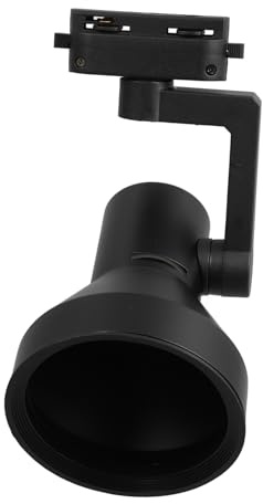 Hemobllo Foco de Techo LED para Riel Par30 Negro de Hierro Regulable