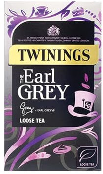 Twinings Earl Grey Loose Tea 500g (Multipack of 4 x 125g Loose Tea), total 500g - Lot of 4