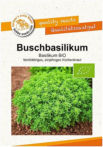 BIO-Kräutersamen Buschbasilikum Portion