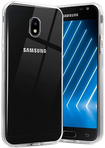 ONEFLOW Ultra Clear Case Kompatibel mit Samsung Galaxy J3 (2017) Hülle Transparent, Handyhülle aus Soft Silikon, Extrem Stoßfest und Flexibel, TPU Schutzhülle Durchsichtig - Klar