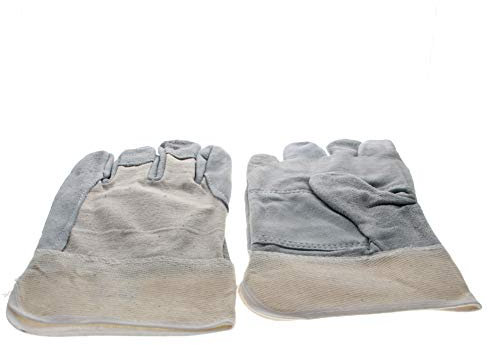 Utoolmart Paire de gants de soudage MIG en cuir de vachette ignifuges résistants à la chaleur pour soudage TIG MIG, cheminée, barbecue, jardinage