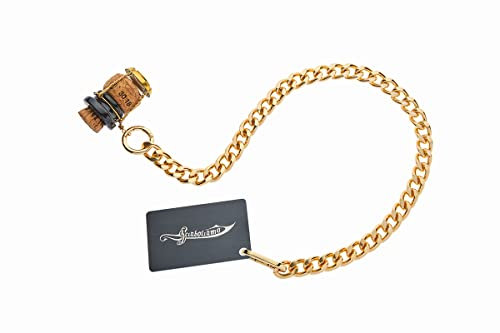 Sabrage Card. Tessera per sciabolare Champagne. La Sciabolata Assistita, il kit Card + Chain: potrai sciabolare senza che il tappo decolli senza controllo.