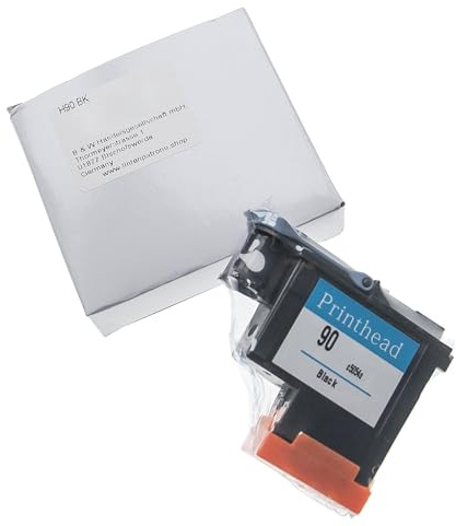 vhbw Cabezal de impresión Compatible con HP DesignJet 4000ps, 4500mfp, 4500ps, 4000, 4500 Impresora - Negro renovado