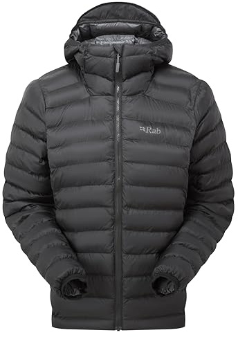 Rab Women’s Cirrus Alpine Jacket - Lightweight Synthetic Insulated Coat for Climbing & Mountaineering - Black - X-Small