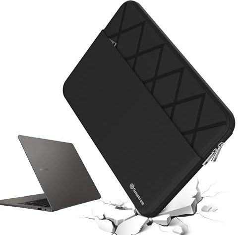 Smatree 15,6 Zoll Anti-Shock Laptop Sleeve Tasche Maßgeschneidert für Samsung Galaxy Book5 360, Galaxy Book4/Book3/Book4 360/Book3 360, GalaxyBook2 Pro 360/Book2 Pro, Book5/4/3,Schwarz (E614)