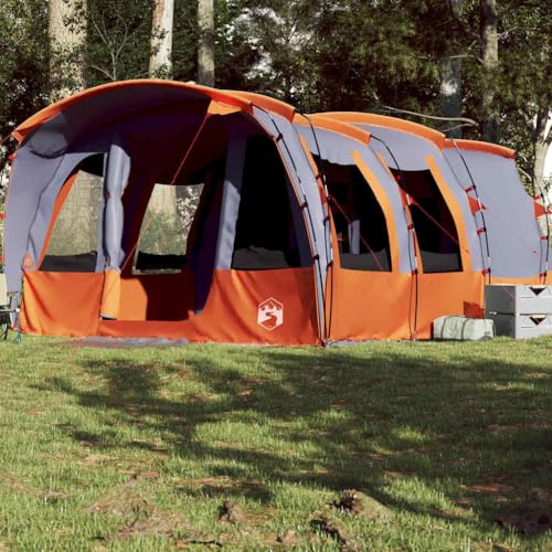 Rantry Tenda Familiare a Tunnel per 8 Persone Grigia Impermeabile, Tenda Campeggio, Tenda Spiaggia, Tenda Trekking