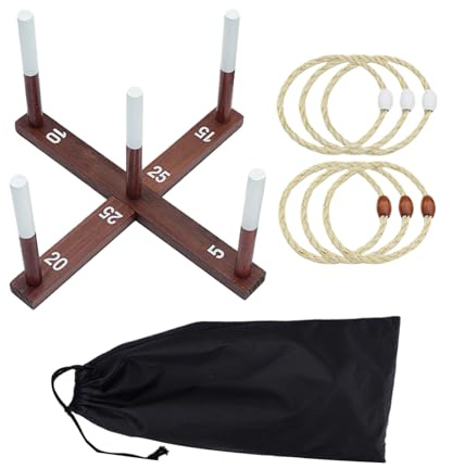 Ring Tossing Game - Ring Tossing Game for Adults | Toss Games with Rope Rings | RingTossing Yard Games for Adults | Sports Toys Fun Activities fôr School Yard Picnic Family Party Camping Girls Boys