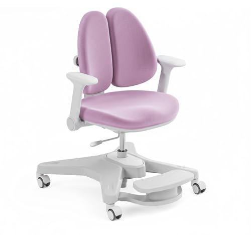 HOKO Ergonomischer Kinderstuhl mit Verstellbarer Rückenlehne & Fußstütze – Mitwachsender Schreibtischstuhl für Kinder, Schüler & Jugendliche