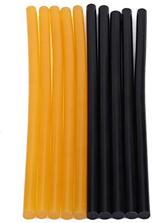 SUNGOOYUE 10 Stick di Colla a Caldo, Adesivo Flessibile per la Riparazione di Ammaccature, Alta viscosità per Lavori di Artigianato in Legno, Metallo e Plastica, Ideali per Progetti Fai da Te