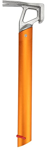 Marteau à piquets pour Tente de Camping en Plein air Multifonctionnel, poignée légère en Alliage d’Aluminium avec tête en Acier à Haute teneur en Carbone, extracteur de piquets de (Orange)