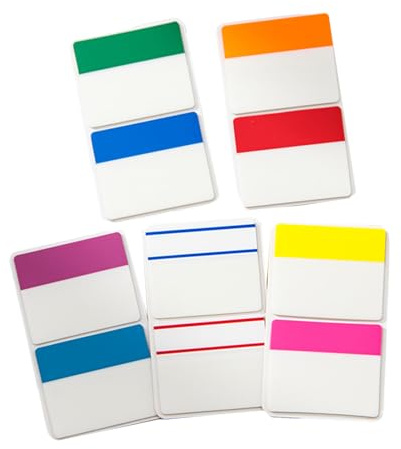 250 pestañas para escribir, marcapáginas, marcadores, etiquetas coloridas, marcadores de página para libros, calendario, cuaderno, pestañas de documentos